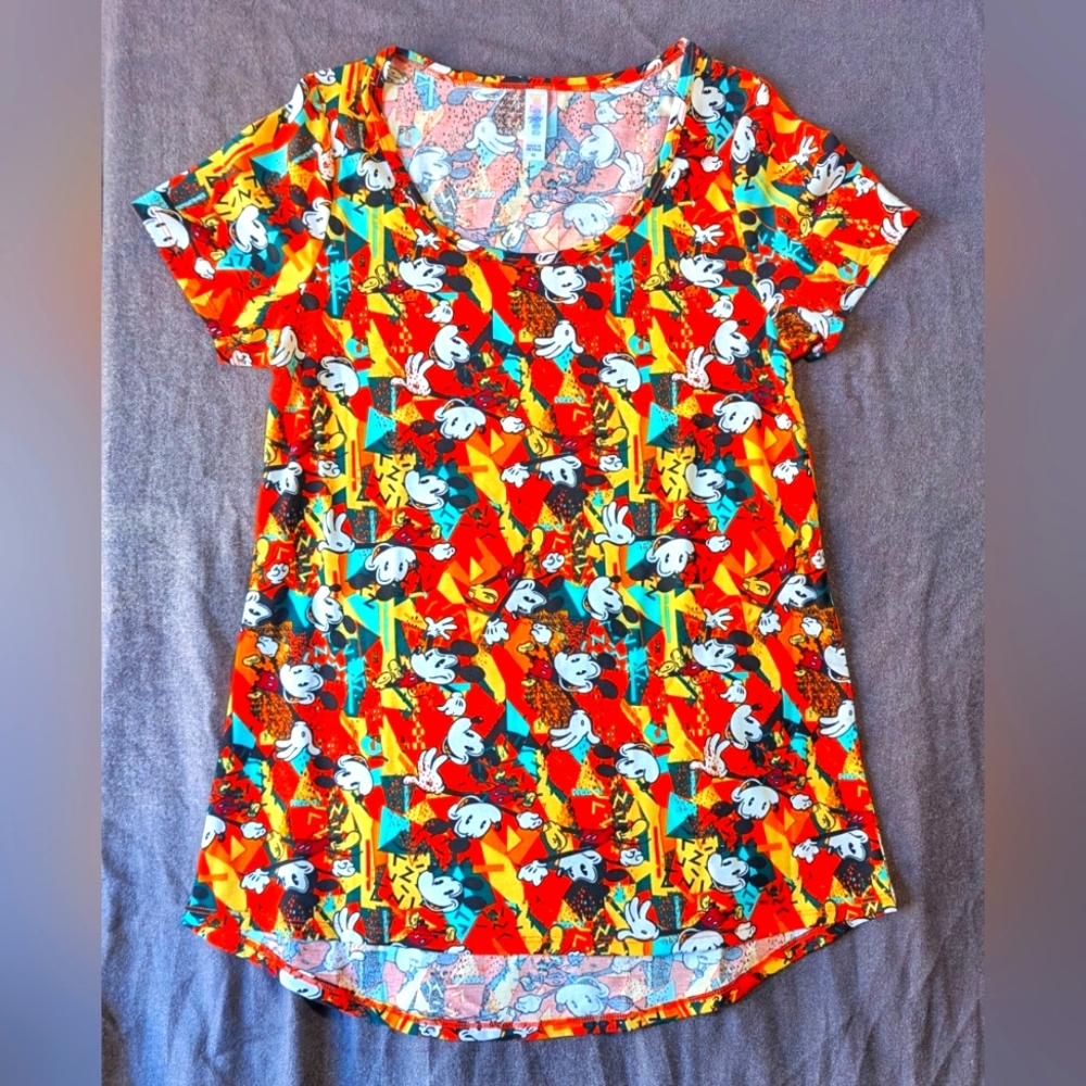 Disney x LuLaRoe Classic Mickey Spandex Shirt - xs